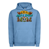 Pigment Pebble Blue loud and proud mom Urban Hoodie - BundleAndBundleShop