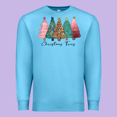 Christmas Trees Premium Sweatshirt Designed By Cowgirlartshop