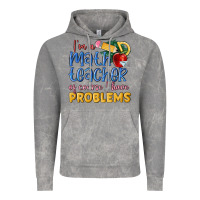 Cloud Rock im a math teacher of course i have problems Vintage Hoodie - MaliasSmallBusiness