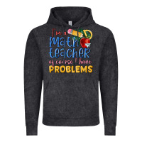 Vintage Black im a math teacher of course i have problems Vintage Hoodie - MaliasSmallBusiness