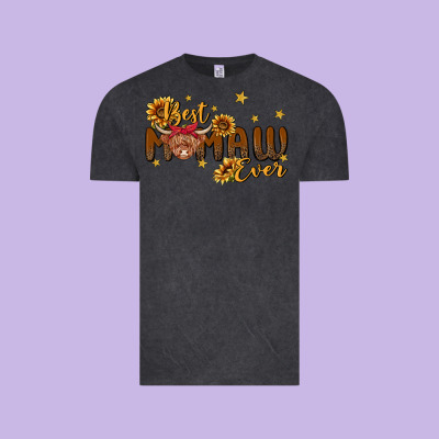 Best Mamaw Ever Cow Vintage Tee Designed By Maliassmallbusiness