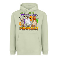 Matcha pet all the pumpkins Heavyweight Hoodie - CowGirlArtShop