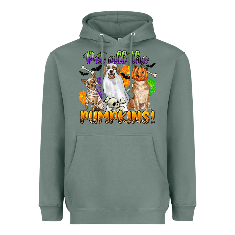 Pet All The Pumpkins Heavyweight Hoodie by CowGirlArtShop | Teevron