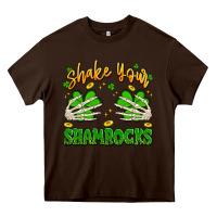 Chocolate Brown shake your shamrocks Heavy Core Tee - Artiststas