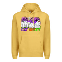 Antique Gold cat sheet ghost cats halloween Premium Hoodie - CowGirlArtShop