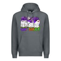 Rock cat sheet ghost cats halloween Premium Hoodie - CowGirlArtShop