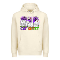 Sandshell cat sheet ghost cats halloween Premium Hoodie - CowGirlArtShop