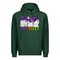 Sports Green cat sheet ghost cats halloween Premium Hoodie - CowGirlArtShop