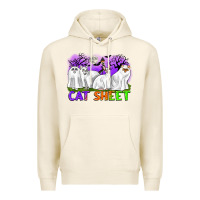 Tofu cat sheet ghost cats halloween Premium Hoodie - CowGirlArtShop
