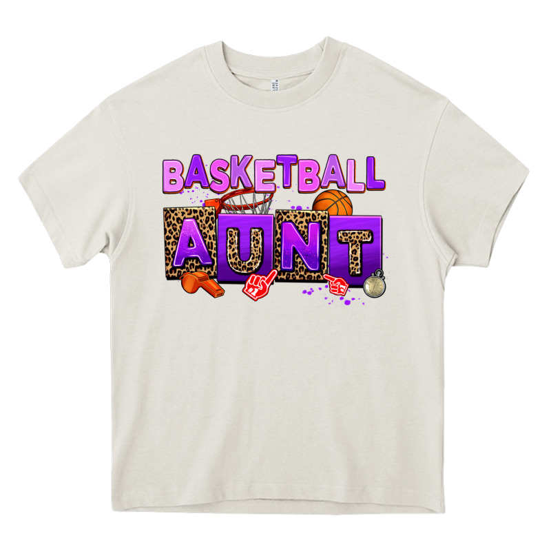Basketball Aunt Heavy Core Tee by AdoDesignShop | Teevron