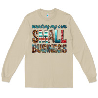Mushroom minding my own small business bbs Long Sleeve Tee - BundleAndBundleShop