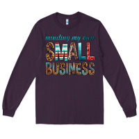 Plum minding my own small business bbs Long Sleeve Tee - BundleAndBundleShop