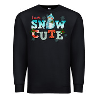 Black i am snow cute Premium Sweatshirt - CowGirlArtShop