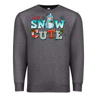 Charcoal Heather i am snow cute Premium Sweatshirt - CowGirlArtShop