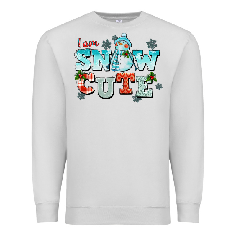 I Am Snow Cute Premium Sweatshirt by CowGirlArtShop | Teevron