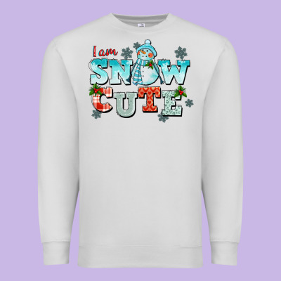I Am Snow Cute Premium Sweatshirt Designed By Cowgirlartshop