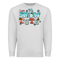 Dove Grey i am snow cute Premium Sweatshirt - CowGirlArtShop