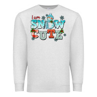 Oatmeal Heather i am snow cute Premium Sweatshirt - CowGirlArtShop