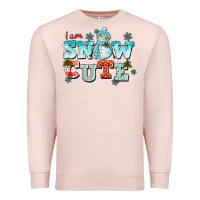 Pale Pink i am snow cute Premium Sweatshirt - CowGirlArtShop