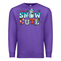 Purple i am snow cute Premium Sweatshirt - CowGirlArtShop