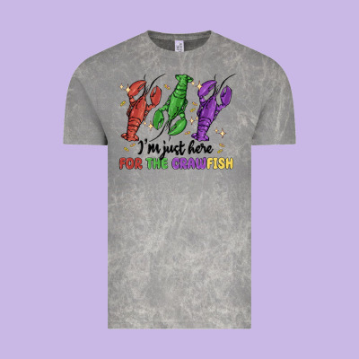 I'm Just Here For The Crawfish Vintage Tee Designed By Maliassmallbusiness