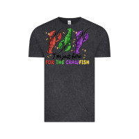 Vintage Black i'm just here for the crawfish Vintage Tee - MaliasSmallBusiness