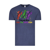 Vintage Denim i'm just here for the crawfish Vintage Tee - MaliasSmallBusiness