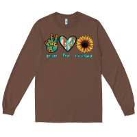 Chestnut peace love sunshine Long Sleeve Tee - JahusDesignShop