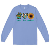 Colony Blue peace love sunshine Long Sleeve Tee - JahusDesignShop