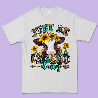 Just Be Legend Dairy Heifer Premium Tee Designed By Jasminsmagicworld