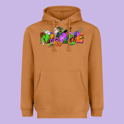 Halloween Nurse Heavyweight Hoodie Designed By Cowgirlartshop