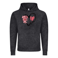 Vintage Black mimi flower heart Vintage Hoodie - MaliasSmallBusiness