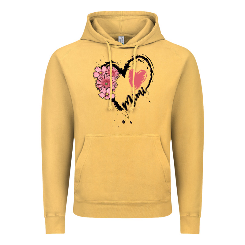 Mimi Flower Heart Vintage Hoodie by MaliasSmallBusiness | Teevron
