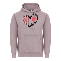 Vintage Zinc mimi flower heart Vintage Hoodie - MaliasSmallBusiness