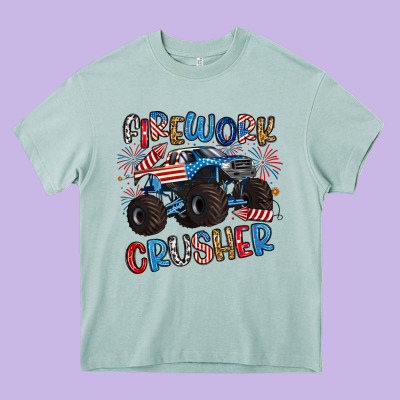 Firework Crusher Heavy Core Tee Designed By Artiststas
