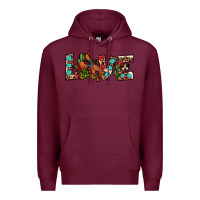 Burgundy love rodeo Premium Hoodie - JahusDesignShop
