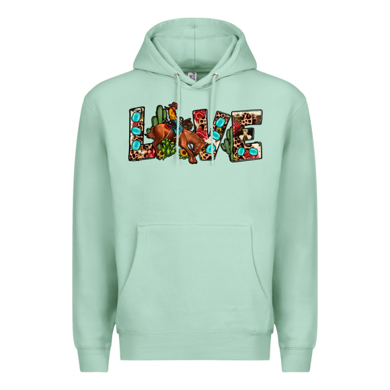 Love Rodeo Premium Hoodie by JahusDesignShop | Teevron