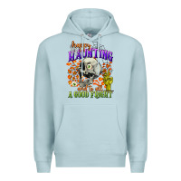 Blue Mist happy haunting and to all a good fright Premium Hoodie - CowGirlArtShop