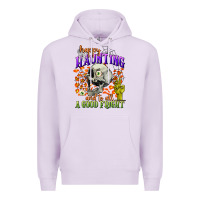Lilac happy haunting and to all a good fright Premium Hoodie - CowGirlArtShop