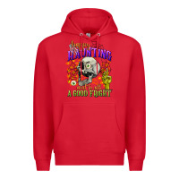 Red happy haunting and to all a good fright Premium Hoodie - CowGirlArtShop
