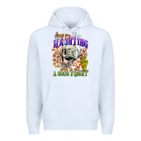 White happy haunting and to all a good fright Premium Hoodie - CowGirlArtShop