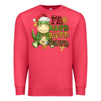 Cardinal watercolor t rex fa rawr rawr rawr christmas Premium Sweatshirt - CowGirlArtShop