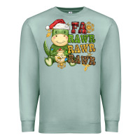 Seafoam watercolor t rex fa rawr rawr rawr christmas Premium Sweatshirt - CowGirlArtShop