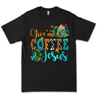 Black gıve me coffee and jesus Premium Tee - AdoDesignShop