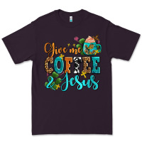 Plum gıve me coffee and jesus Premium Tee - AdoDesignShop