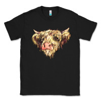 Black scottish cow Classic Tee - NancyCooperArtShop