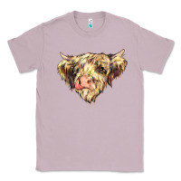 Lilac scottish cow Classic Tee - NancyCooperArtShop