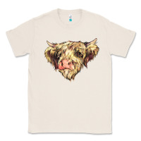 Natural scottish cow Classic Tee - NancyCooperArtShop