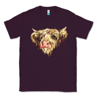 Plum scottish cow Classic Tee - NancyCooperArtShop
