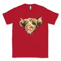 Red scottish cow Classic Tee - NancyCooperArtShop